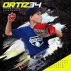 Ortiz34 Homerun Kids Tee Ball Set - David Ortiz 3-in-1 Aluminum Baseball Bat, Baseball & Youth Glove Bundle (Red) - 2 of 4
