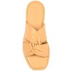 Journee Signature Womens Genuine Leather Kanndice Slip On Slide Sandals - image 4 of 4