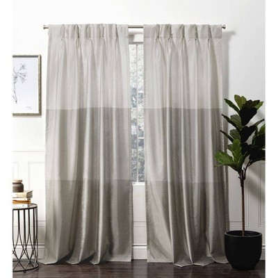 Gray Striped Curtains Target