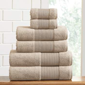 White Classic Luxury 100% Cotton Bath Towels Set Of 4 - 27x54 Beige :  Target