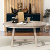 Okak 56.6IN Modern Extendable Oval Dining Table, Round Table with Reinforced Table Legs, Kitchen Table for Living Room, Dining Room - 3 of 4