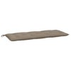 vidaXL Garden Bench Cushion Taupe 47.2 in.x19.7 in.x2.8 in. Oxford Fabric - 2 of 4