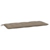 vidaXL Garden Bench Cushion Taupe 47.2 in.x19.7 in.x2.8 in. Oxford Fabric - image 2 of 4