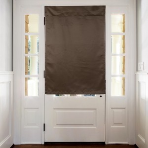 Unique Bargains Tie Up Blackout Privacy Door Curtain 1 Panel - 1 of 4