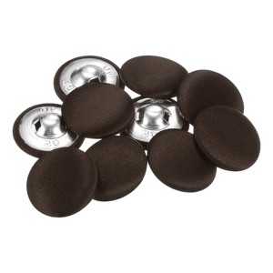 Unique Bargains Blouses Sweater Round Aluminum Cotton Fabric Cloth Covered Buttons 10 Pcs - 1 of 4