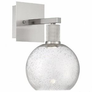 Access Lighting Port Nine 1 - Light Wall Light in  Brushed Steel - 1 of 4