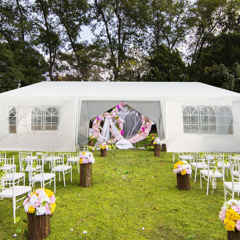 Costway 10'x30' Outdoor Party Wedding Tent Canopy Heavy duty Gazebo, 5 of 9