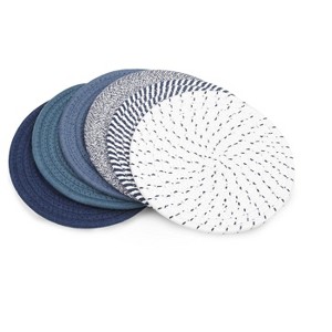 Itopfox Cotton Trivets Set of 6, Heat-Resistant Kitchen Hot Pads for Countertops and Dining Table, Protects from Hot Pots and Pans - 1 of 4