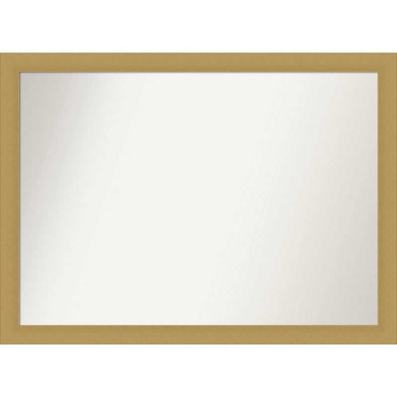 42&#34; x 31&#34; Non-Beveled Grace Brushed Gold Wall Mirror - Amanti Art, 1 of 11