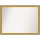 42" x 31" Non-Beveled Grace Brushed Gold Wall Mirror - Amanti Art