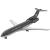 Boeing 727-200 Commercial Aircraft "Guardia Nacional - Mexico National Guard" Gray 1/400 Diecast Model Airplane by GeminiJets - 2 of 3