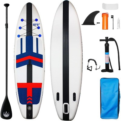 Nasitip 10'6" Inflatable Stand Up Paddle Board with Paddle & Accessories, Stable Non-Slip Deck, SUP for Adults & Youth