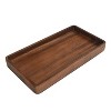 BRINJOY 5 x 8.97 x 1 in, Acacia Wood Tray Organizer, Walnut - 3 of 4
