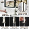 33'' Rectangular Single Bowl Fireclay Farmhouse Apron Kitchen Sink with Faucet, Glossy  White - 4 of 4