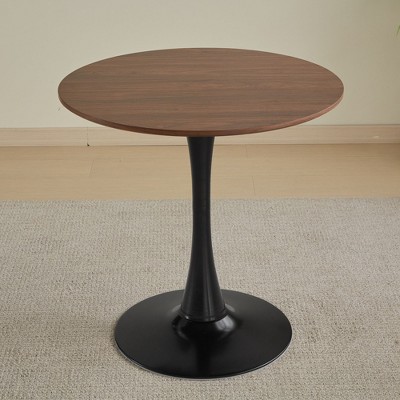 NicBex Dining Table Kitchen Table Round Dining Table Bar Table with Pedestal Base for Kitchen and Dining Room Space Saving
