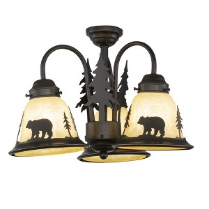 Vaxcel Bozeman 3 - Light Chandelier in  Burnished Bronze - 1 of 4