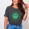Simply Sage Market S.W.Smiley Feelin Lucky Checkered Smiley Face  Garment Dyed Tee - 2 of 4