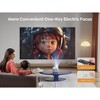 Yaber E1 Electric Focus Mini Projector 13000 Lumens 5G WiFi Bluetooth 5.2 1080P ±40° Keystone Correction Indoor/Outdoor Phone/TV Stick/Laptop - White - 4 of 4