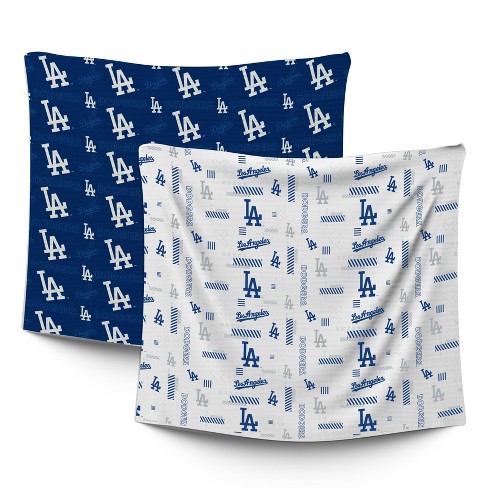 MLB Los Angeles Dodgers Home Away Baby Blanket 2pk