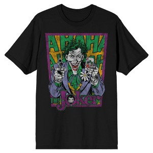 Batman Joker Laughing Men's Black T-shirt - 1 of 1