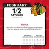 NHL Chicago Blackhawks 2025 Box Calendar - 4 of 4