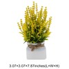 Unique Bargains Artificial Plants 3-Stem Lavender Plant Plastic 3.07"x3.07"x7.87" 1 Pc - 3 of 4