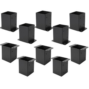 Post Base for Deck,Deck Post Bracket,Post Holder for Fence Deck,Pergola and Gazebo - 1 of 4