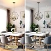 GTCLIGHTING Pendant Light, Gold 4-Light Globe Pendant Lighting, Adjustable Hanging Ceiling Chandelier for Kitchen, Dining Room, Living Room - 2 of 4