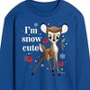 Men's - Disney - Christmas - I'm Snow Cute Long Sleeve Graphic T-Shirt - 2 of 4