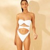 Women's Removable Rosette Extra High Leg Extra Cheeky One Piece Swimsuit - Wild Fable™ - 3 of 4