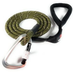 Enthusiast Gear Reflective Rope Dog Leash with Locking Carabiner for Large Medium Small Breeds and Puppy (6’ Feet) - 1 of 4