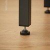 Resenkos Kitchen Bar Table Set,Bar Table Set,Long Bar Table Set with 3 PU Upholstered Bar Stools, Rustic Gray and Black - 4 of 4