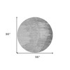 Gray Charcoal And Silver Abstract Washable Indoor Outdoor Area Rug - 3 of 4