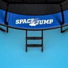 SpaceJump Lunar Trampoline, Outdoor 10 Foot Round Bouncer, Backyard Active Play Set with Safety Net, 330 Pound Weight Capacity, Black/Blue - 3 of 4