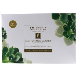 Eminence Must Have Minis Starter Set (Gel Wash 1oz, Moisturizer 0.5oz, Dermafoliant 1oz, Firming Fluid 0.33oz, Eye Serum 0.27 oz) - 1 of 4