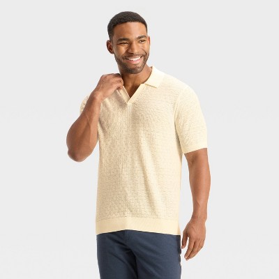 Men's Textured Johnny Collar Sweater - Goodfellow & Co™
