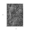 Charcoal Ivory And Gray Abstract Washable Indoor Outdoor Area Rug - 3 of 4