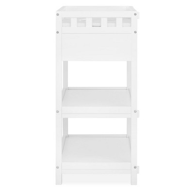 White and Natural Pine Changing Table with Drawers