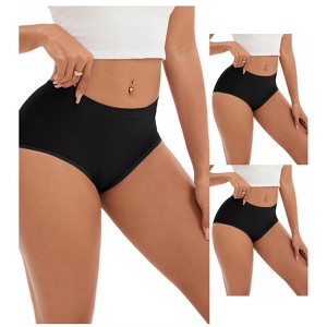 INSPIRE CHIC 3 Packs Women's Tummy Control High-Waisted Briefs Butt Lifter Full-Coverage Underwear - 1 of 4