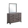 GlasFlength Decorative Wall Mirrors Square Accent Mirror Wall Mirror Polished Mirror Decorative Mirror for Living Room, Gray, 39.06"*0.87"*35.12" - 2 of 4