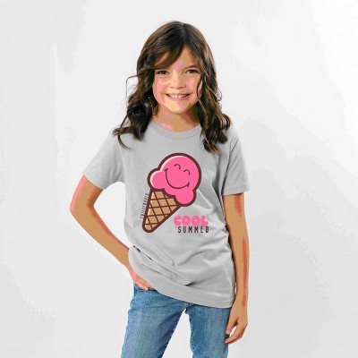 The Juniper Shop SmileyWorld Cool Summer Ice Cream Pink Youth Short Sleeve Tee