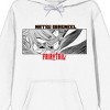 Fairy Tail Natsu Dragneel Long Sleeve Men's White Hooded Sweatshirt - 2 of 2
