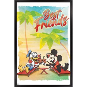 Trends International Disney Mickey Mouse & Donald - Best Friends Framed Wall Poster Prints - 1 of 4
