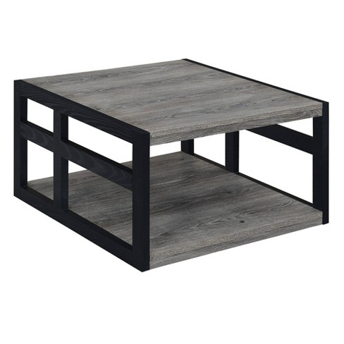 Simple Modern Gray Yellow and Black Geometric Coffee Table by  BlackStrawberry