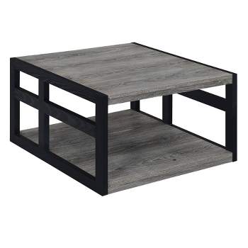 Monterey Square Coffee Table Weathered Gray/Black - Breighton Home