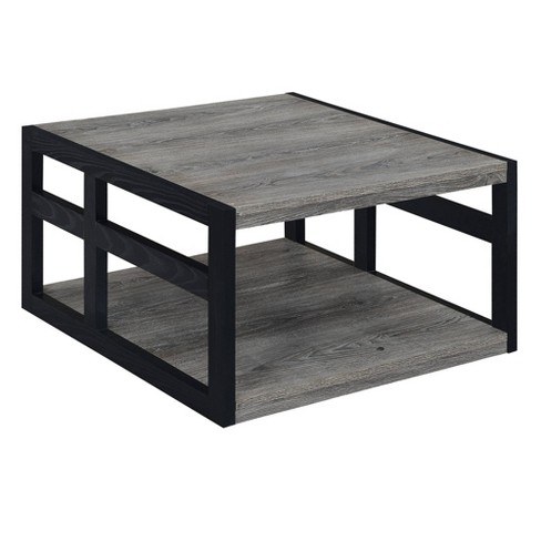 Monterey Square Coffee Table Weathered, Small Black Square Coffee Table
