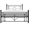 Bellemave 1pc Full Platform Bed Black Finish Metal Frame Ball Finials Modern Traditional Look - 2 of 4