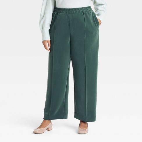 Women's High-Rise Straight Leg Pull-On Pants - A New Day™ - image 1 of 3