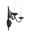 Livex Lighting Williamsburgh 2 - Light Wall Light in  Black - 4 of 4