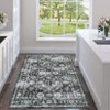 Vintage Floral Rug Washable Rug Non Slip for Living Rooms - 3 of 4